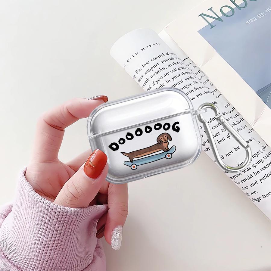 Cute Duck Dog Clear Earphone Cases Cover Case For Airpods 4 Pro2 Pro3 Pro 1 2 3