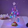 Christmas Decorations Electroplated Iron Christmas Tree Luminous Crystal Christmas Tree Night Light Christmas Gift Ornaments