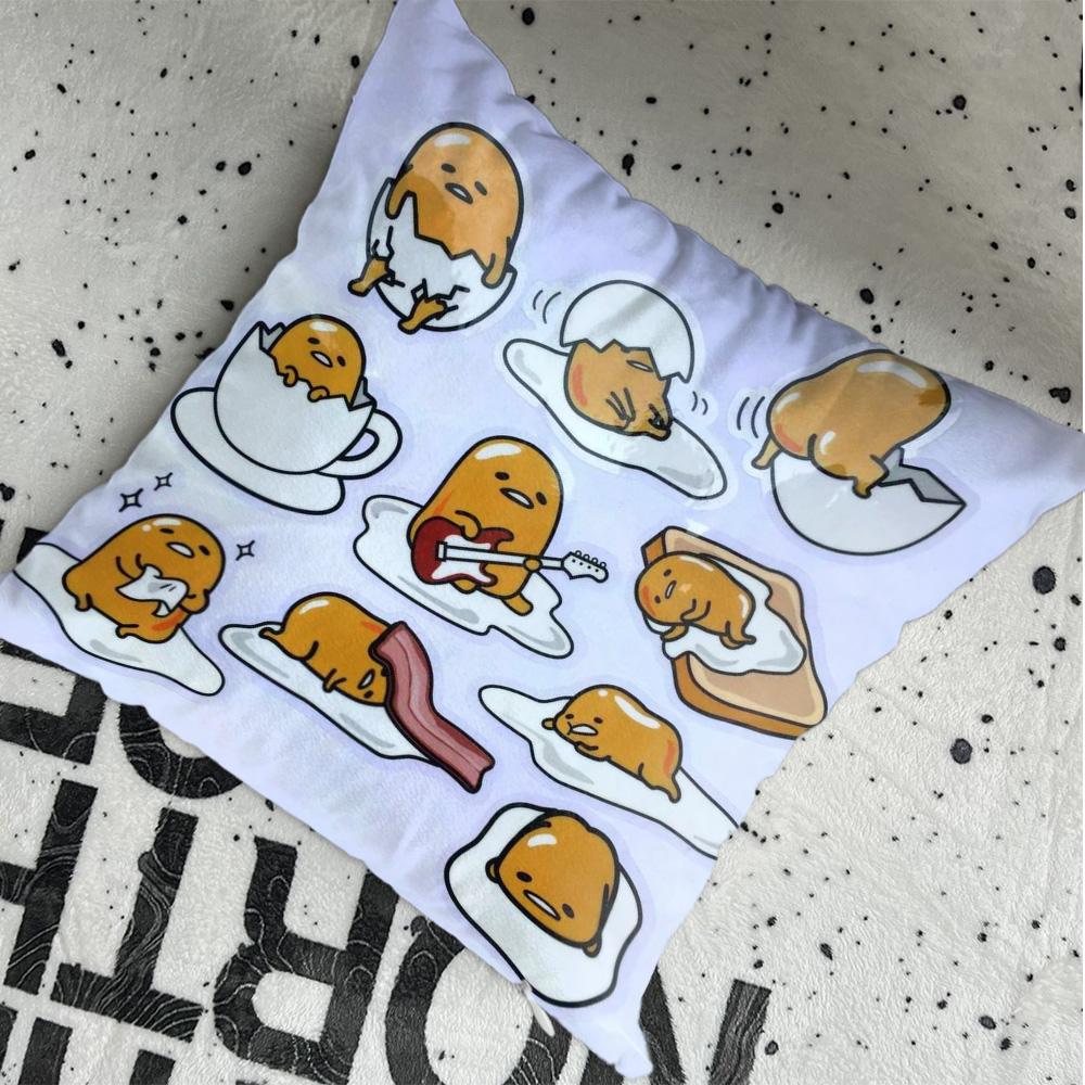 Cushion Cover x Cushions Covers Kawaii GGudetama Decorative Pillow Christmas Home Decoration Living Room Nordic Supplies