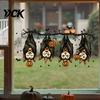 Easy Apply Home Decor Stickers Halloween Window Clings,PVC Waterproof Static Decals, Removable Festive Wall Stickers, Flexible Coverings Animals/Ghost
