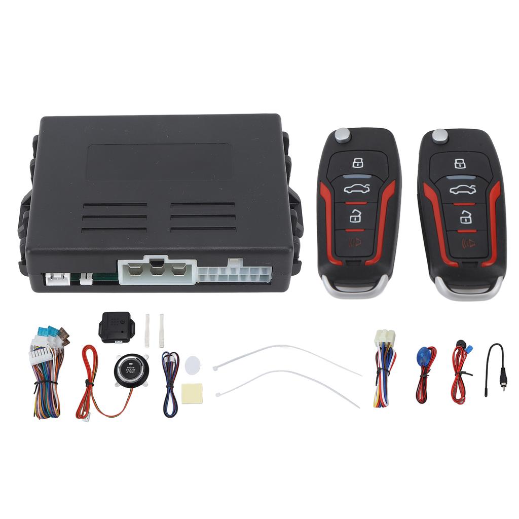 Sistem Alarma Securitate Auto DC12V Anti Furt Pornire cu 1 Buton Sistem Kit Universal pentru