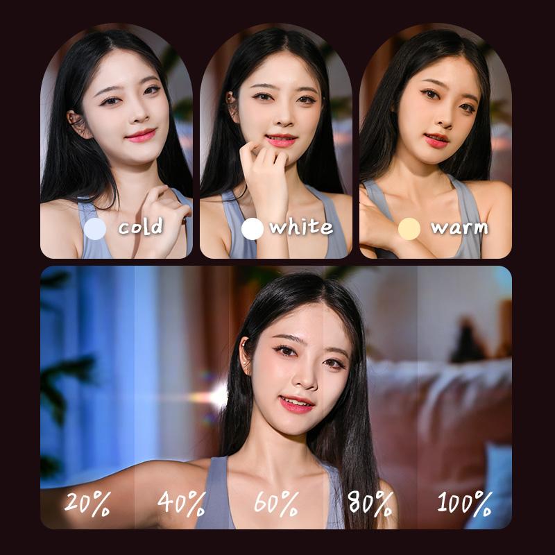 Compatible With MagSafe Mini Phone Light Rechargeable Portable Mirror LED for Selfie Makeup Video Conference With iPhone Android