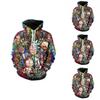 Mode Neu Damen Herren Rick Und Morty 3D Druck Lässig Hoodie Sweatshirt Oberteile