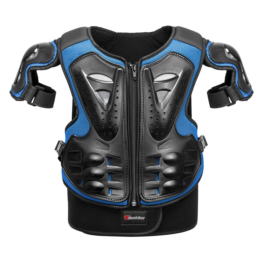 Dětská Motorkářská Ochranná Vesta Ochrana Motokros Body Armor Bunda Ochranné Chrániče Jízda Nákoleníky Moto Plná Ochrana Děti