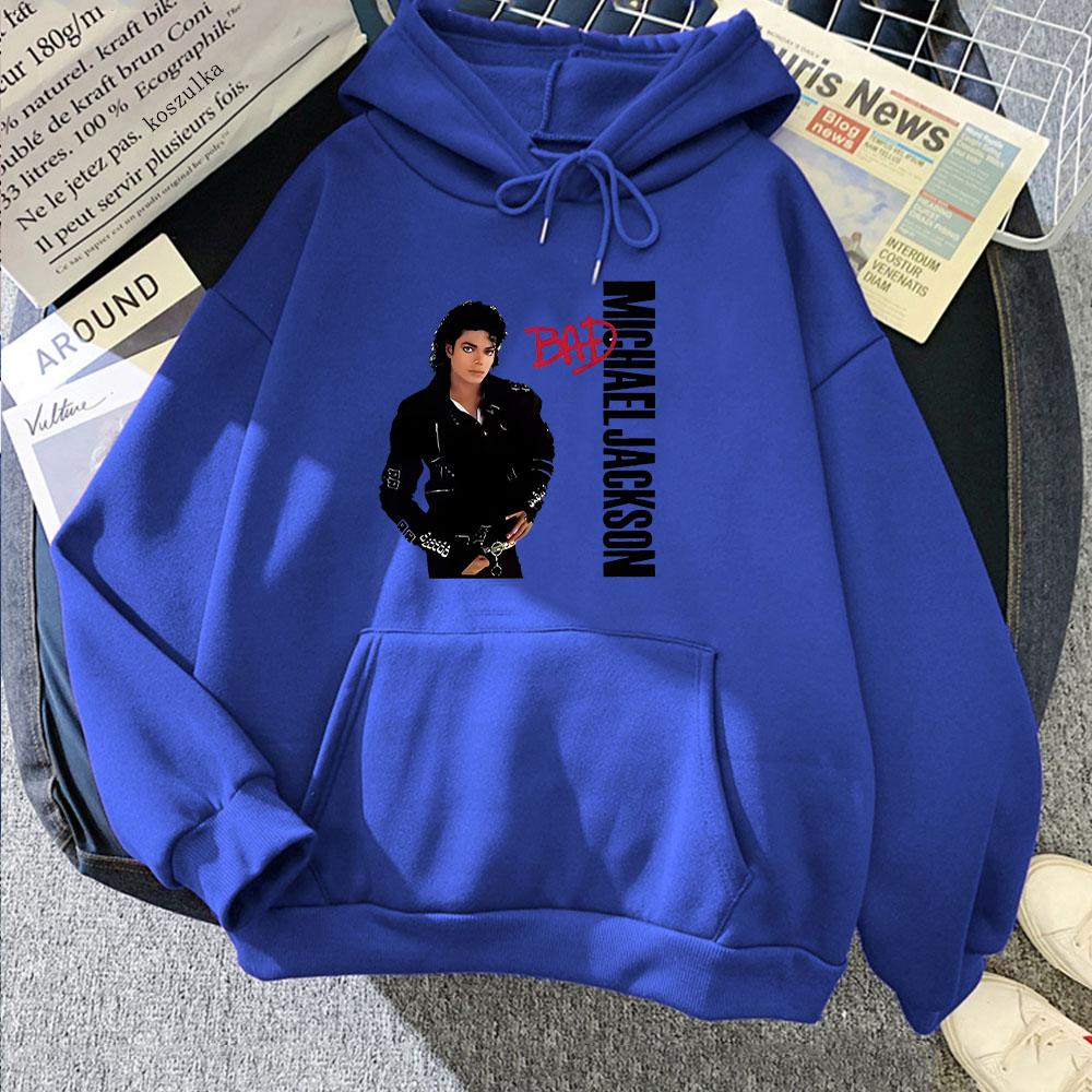 Michael Jackson Grafik-Hoodies Langärmlige Mode-Sweatshirts für Jungen/Mädchen Unisex Grafikdruck Moletom Neue Pullover