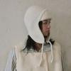 Earmuff Winter Knitted Cap Warm Wool Blend Hat Fashion Pilot Hat  Unisex