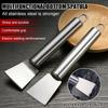 1PCS Multifunctional Stainless Steel Kitchen Cleaning Spatula Scraper Ice Defrosting Remover Oil Stain Cleaning Tool Kitchen