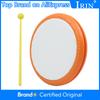 Orff Tambourine Orange Tambourine With Drumsticks Early Education Teaching Aids Rhythm Practice Portable Percussion Accessories