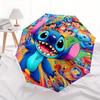 1pc Lilo and Stitch Durable Cartoon Folding Umbrella, Portable 3-Fold Compact Umbrella for Men and Women, Suitable for Travel or Daily Use.N