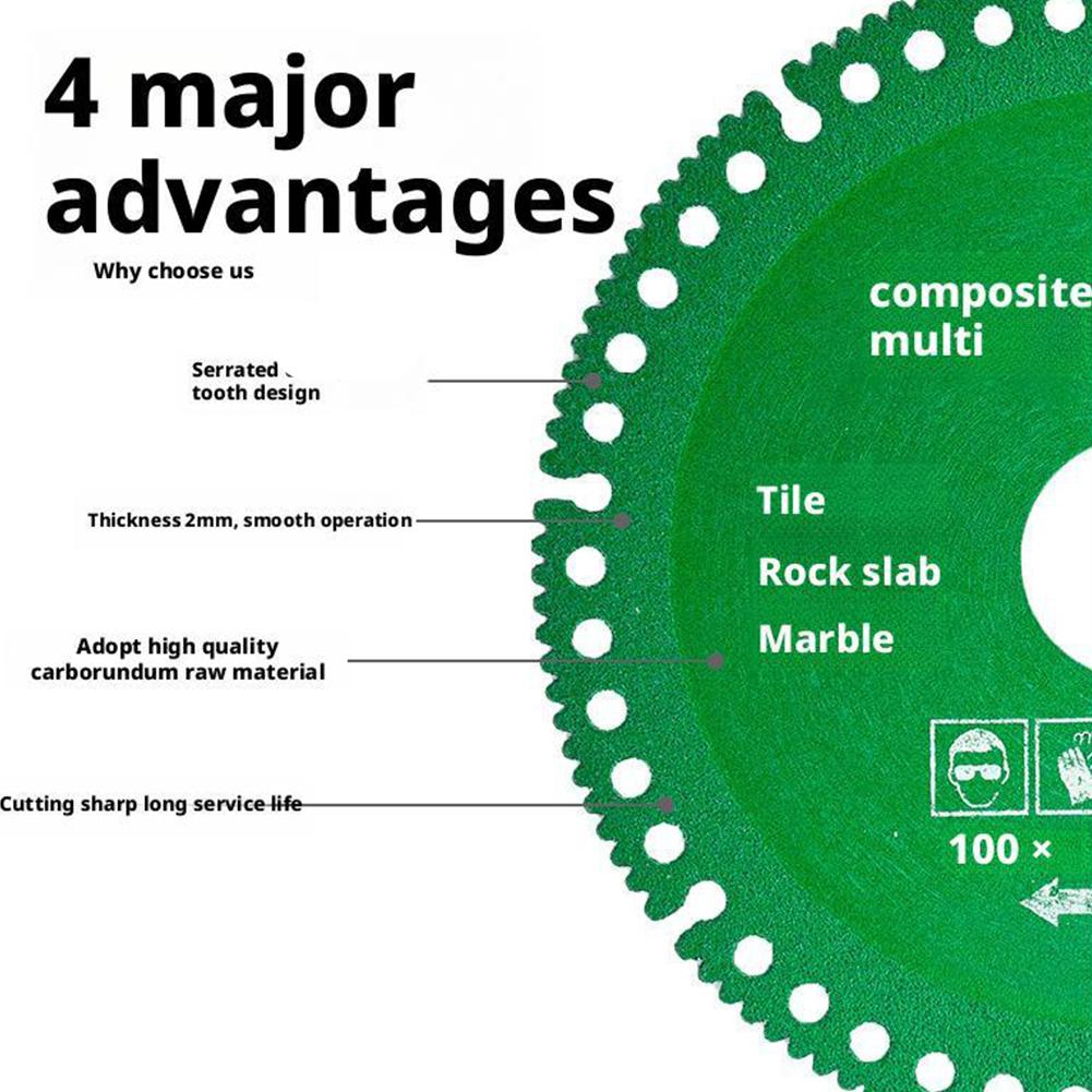 Cutting disc for cutting glass, ceramic tiles, porcelain stoneware 100x100x1.6mm, 5 pcs.