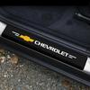 4PCS Car Door Threshold Carbon Fiber Scuff Plate Sticker For Chevrolet Cruze Silverado Spark Captiva Onix Regal Excelle GL8 2021