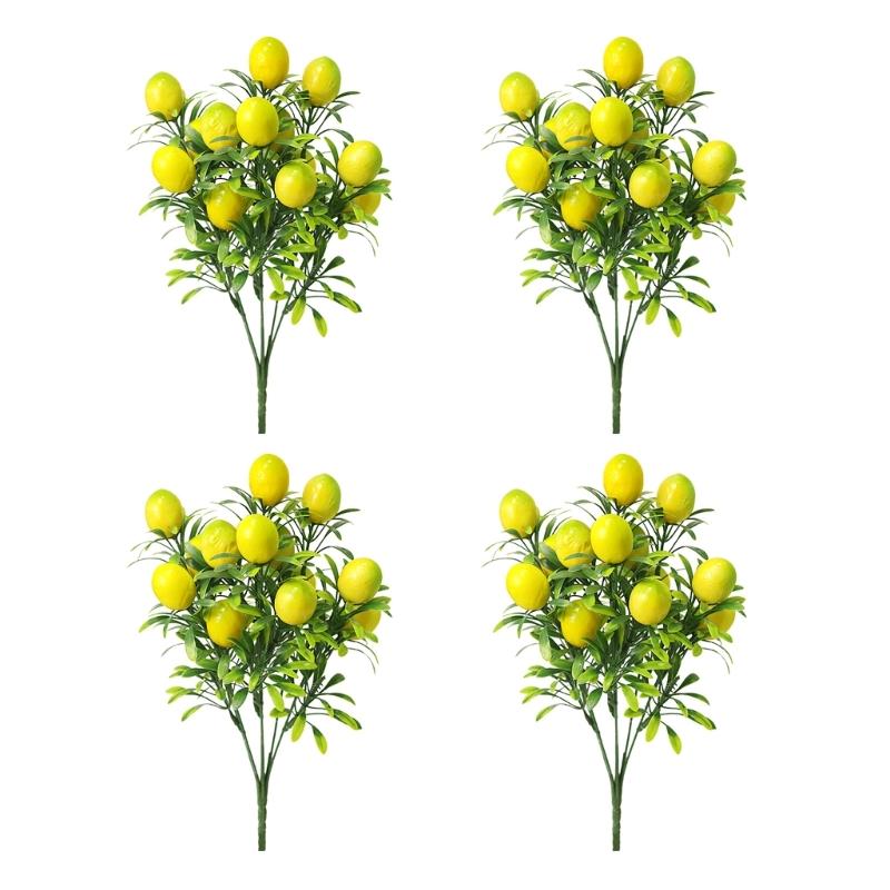 Realistic Plastic Foam Fruit Bouquets Indoor Decoration Flower Arrangement Centerpiece For Table Shelf Display