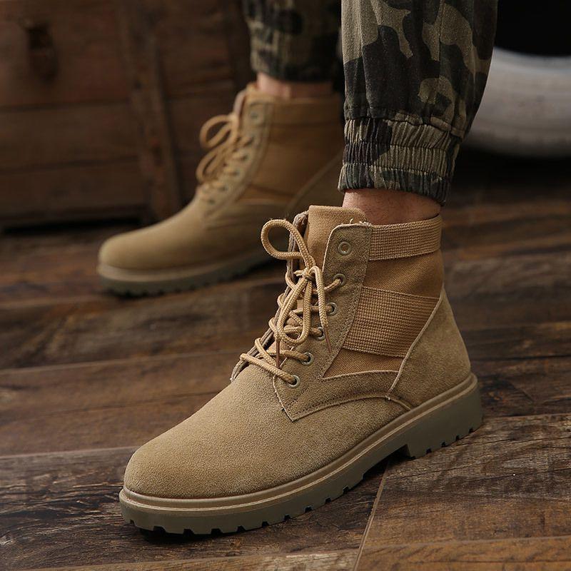 Stylish Men Boots New Fashion Martin Boots For Casual High Top Comfort