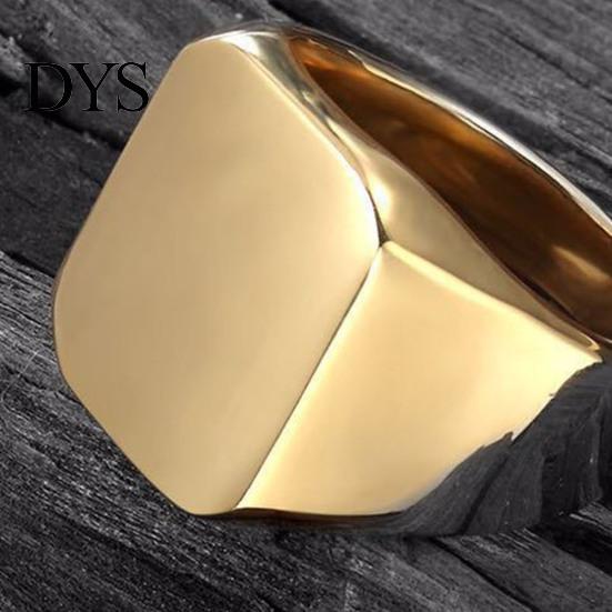 Herren Damen Ring Paar Einfacher Stil Hip Hop Geometrisch Glänzend All-Match Dekoration Quadratisch Geschenk Hochzeit Verlobung Schmuck für den täglichen Gebrauch Band