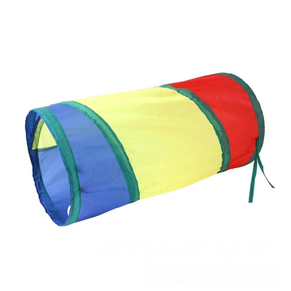 Rainbow Cat Climbing Frame: Colorful, Three-Way Cat Tunnel Toy
