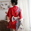 Sexy Deep V Japanese Kimono Bathrobe Set for Women – Playful, Cute, and Perfect for Role-Playing