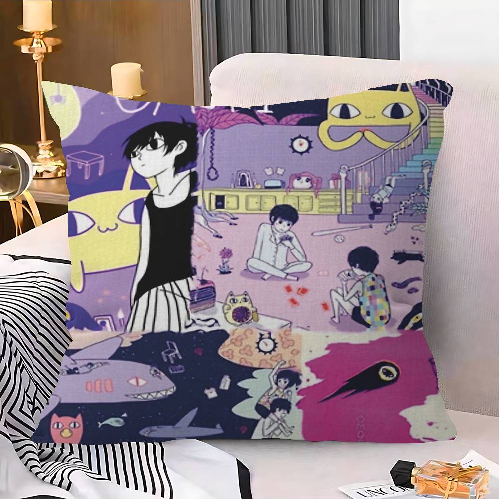 OMORI GAME Pillow Anime Pillow Sofa Bed Head Pillow Cover Cushion Cover 45x45 Cm Fashion