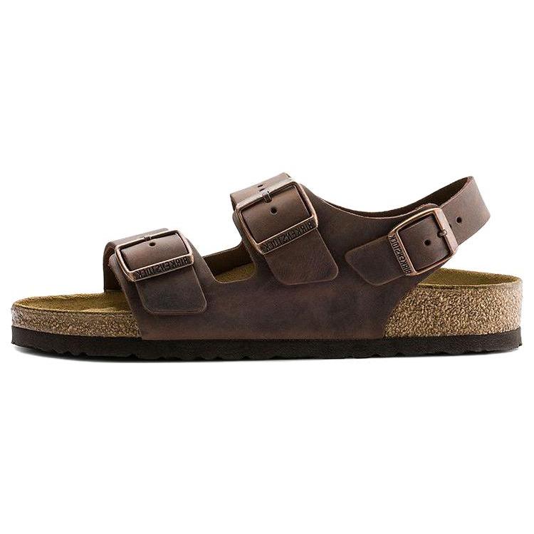 Birkenstock Leather Beach Sandals Unisex Brown Regular 0034871 41