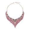 3Pcs Purple Necklace Earring Set Water Drop Shape Crystal Jewelry Set  Gifts