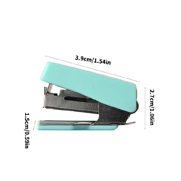 1 Set Small Stapler with Staple Desk Stapler Plastic Office Stapler 6-10 Sheets Capacity For Daily Use