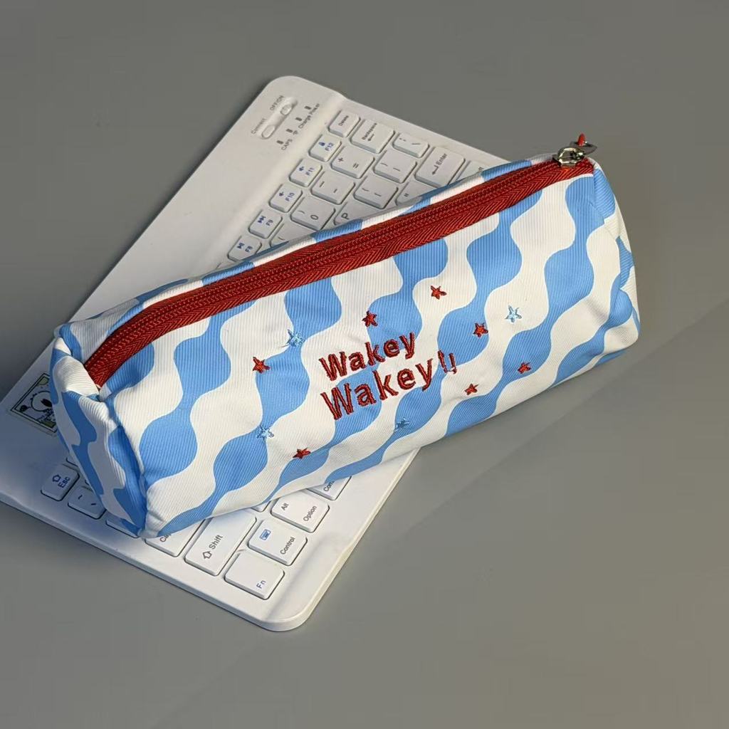 Cute Embroidered Pencil Case With Large Capacity For Students And Teens
