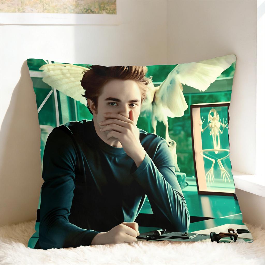 Edward Cullen Pillow Cover  Retro Trendy Pillow Case For Couch Sofa Bedroom Comfy Cushion Cover Birthday Present