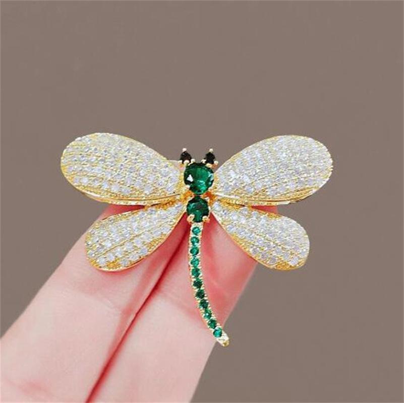 Korean Full Rhinestone Rose Pearl Brooches for Women Tulip Wheat Ear Bamboo Panda Zircon Brooch Pins Female Suit Coat Jewelry