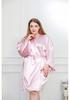 Plus Size Long Sleeve Nightgown: Women's Fresh Sexy V-Neck Tie-Up Pajamas Loungewear