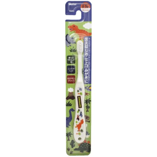 

Skater Children s Toothbrush for Infants 0-3 Years Soft Dinosaur 15cm TB4S-A