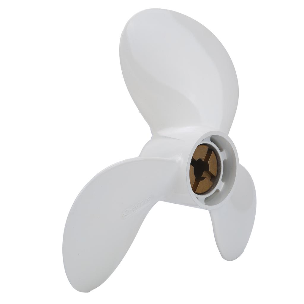 Marine Propeller with 3 Blades Boat Propeller Durable 9X7‑1 2‑C Aluminum Outboard Fittings