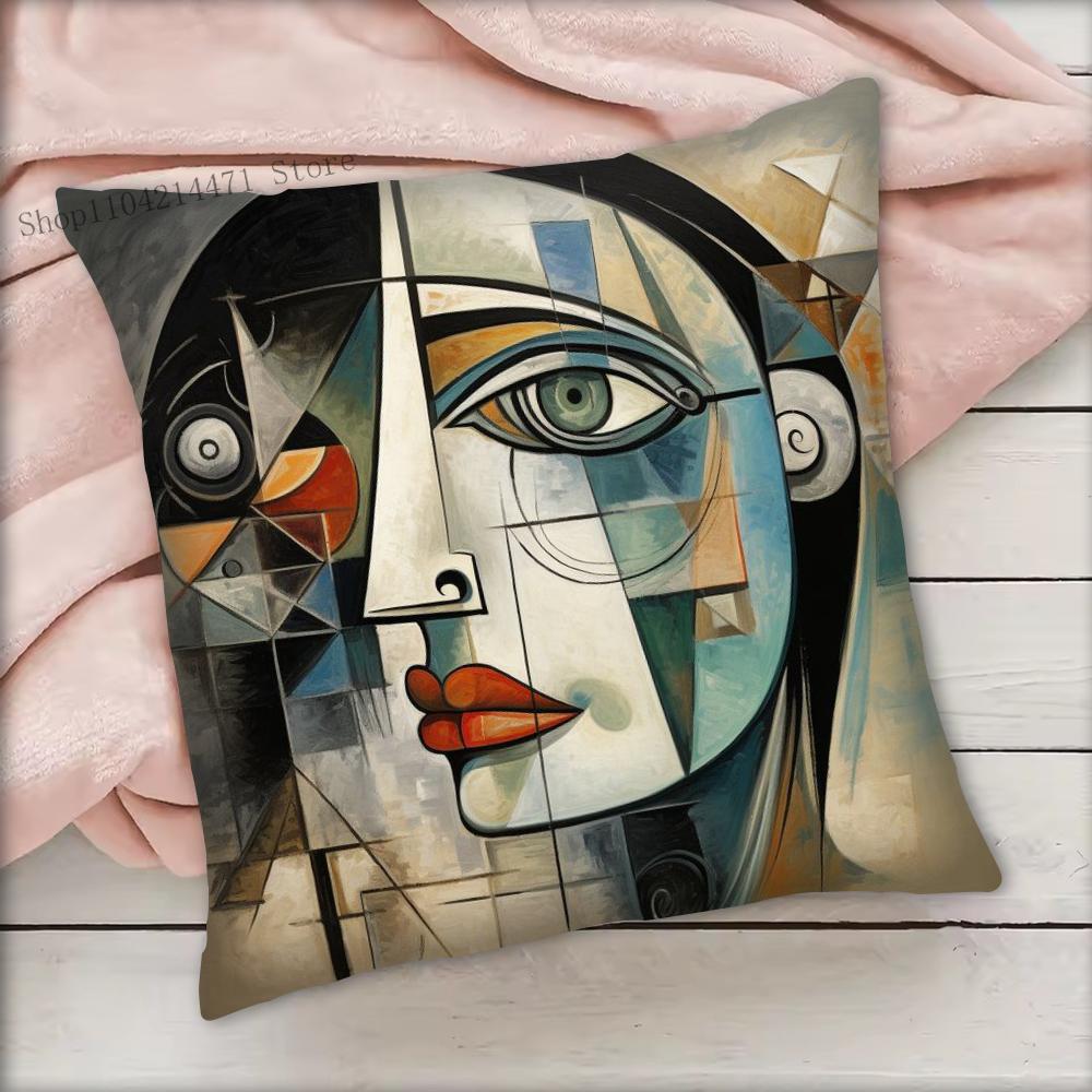 1pc Picasso Famous Paintings Art Pillow Case Square Bedroom Sofa Leisure Comfort Cushion Car Living Room Home Decoration