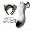 Anime-Inspired Kawaii Cat Ear Headband With Collar Belt Fox Tail Costume Set Women Adult Cosplay