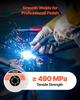Solid MIG Welding Wire, ER70S-6 0.9mm 4.5kg, Low Spatter Mild Steel Welding Wire with High Deoxidizers for All-Position Gas Shielded Welding