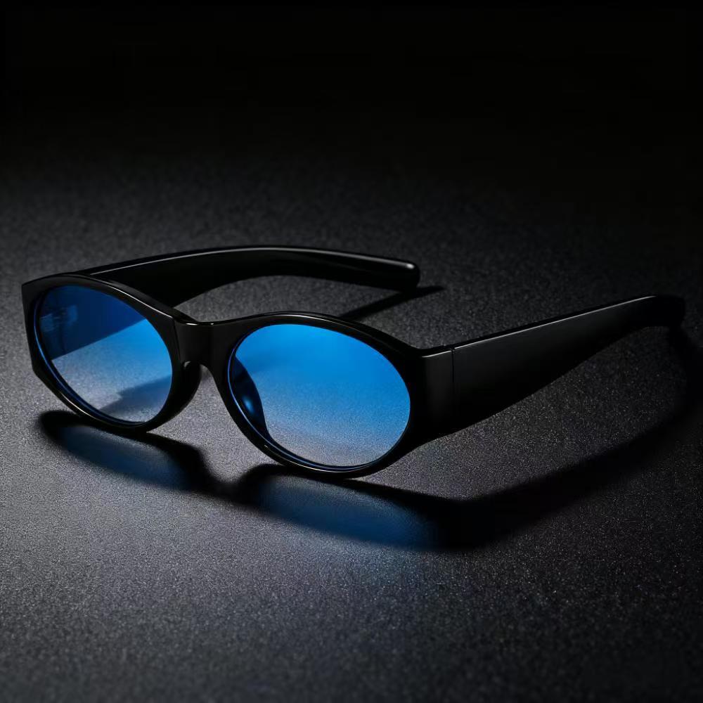Premium Lightweight Comfortable Durable High Quality Stylish Retro Designer Style Oval Shaped Women Female Male Sun Glasses