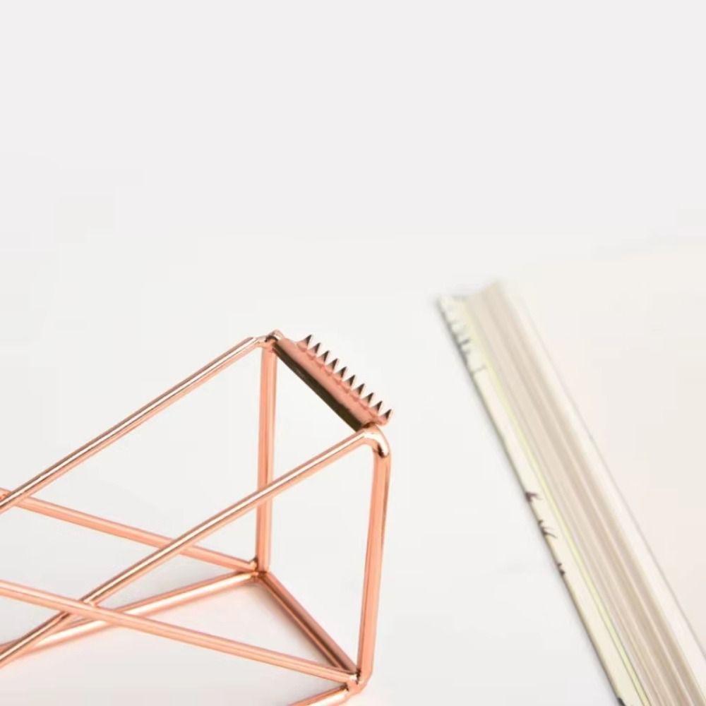 Rust-proof Iron Art Tape Dispenser Non-slip Tape Storage Organizer  Desk Decoration