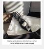 2024 Summer Wizard of Oz Rhinestone Buckle Pointed Toe Backless Heels - Women's One-Strap Closed Sandals