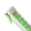 2Pcs Press-Release Ice Cube Tray with Lid Food-Grade Silicone Mold for Freezer Easy-Release Leak-Proof Space-Saving Ice Maker for Home Party