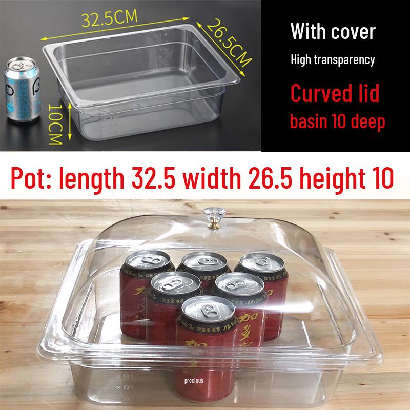 Transparent Acrylic Rectangular Food Display Tray