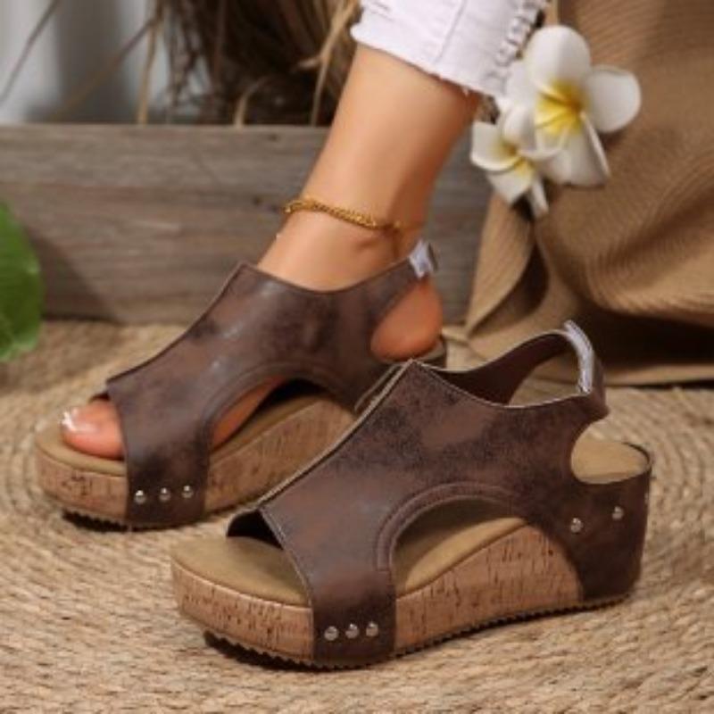 New sandals flat bottom platform sandals fish mouth women wedge heel sandals women