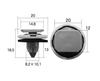 VOSTON Automotive Parts Trim Clip White/Gray 1 Bag of 10