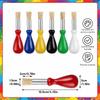 4/6 Pcs Natural Bristle Painting Brushes Plastic Handle Watercolor Brushes Paint Brush Set  New Year