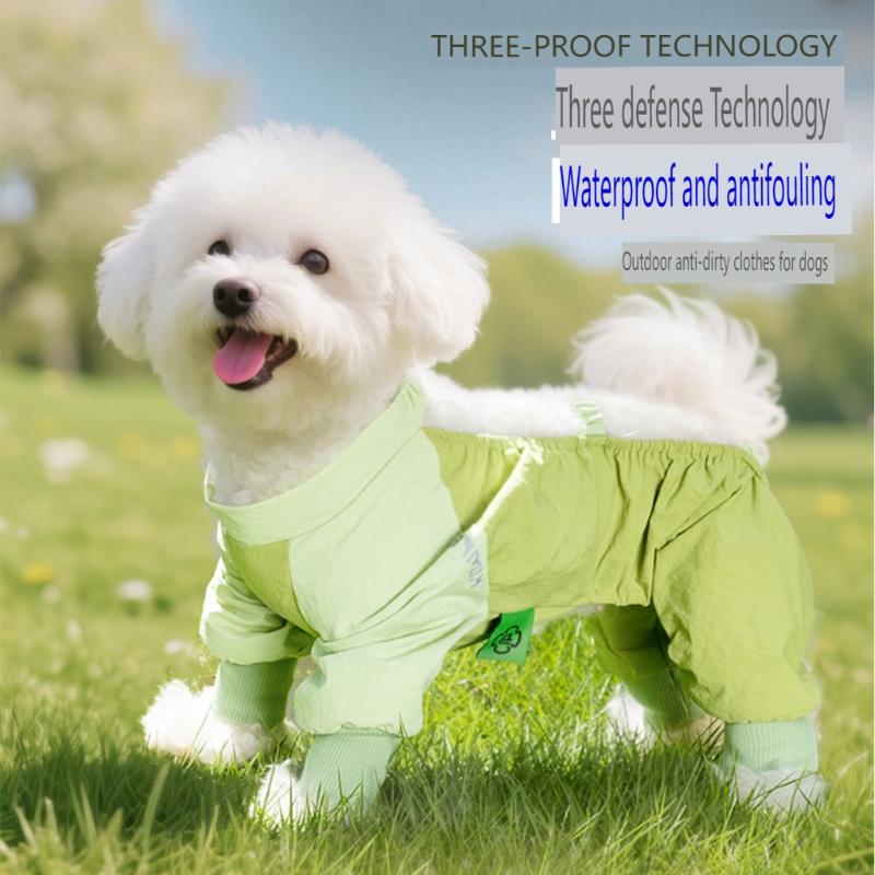 Elastische Hundekleidung, schmutzabweisend für den Ausflug, und haarendschützende Kleidung