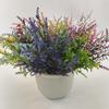 Lifelike Artificial Lavender Fake Flower Safe BPA-free Plastic Faux Plant 34cm 1Pcs for Wedding Home Coffee Table Decor