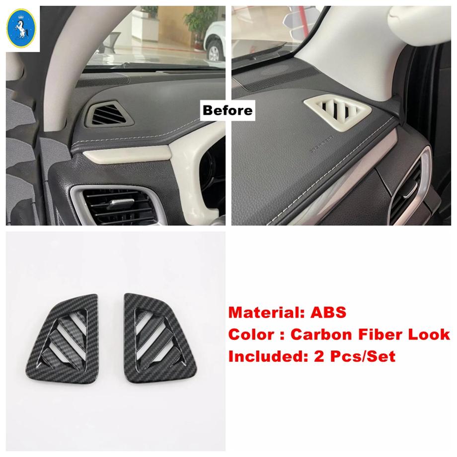 ABS Car Window Lift Button / Head Lamps / Air AC / Armrest Box Anti Kick Panel Cover Trim Accessories For Isuzu D-Max