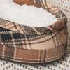 Daiso Plaid Embroidery Living Room Shoes 230 250 Mm Brown