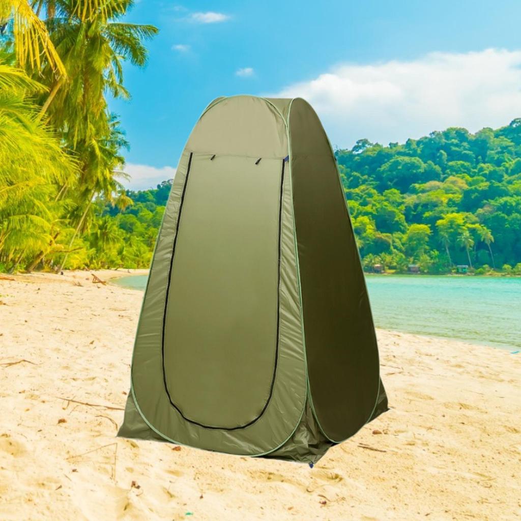 Privacy Shower Tent Outdoor for Biking Traveling Camping Green