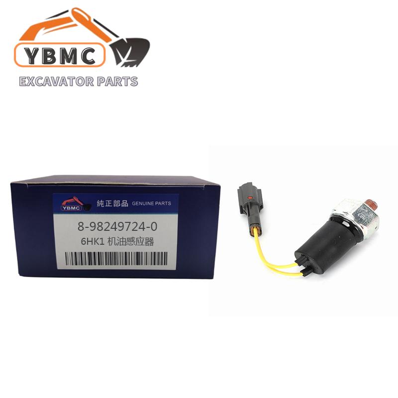 Oil Pressure Switch Excavator Parts 8-98249724-0 Oil Pressure Sensor For Isuzu Engine 6BG1 6HK1 6HK1XQ 6BG1TRA