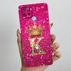 For Realme C21Y C25Y Phone Case Crown Letters Soft Liquid Silicone Protective Back Cover For Realme C21 C15 C 21 C 25 Y Fundas
