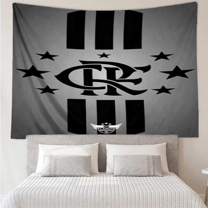 1PC Flumi-nense Crest Wings Printed Tapestry Room Decoration Wall Hanging for Living Room Bedroom, dormitory, Birthday and Christmas gifts
