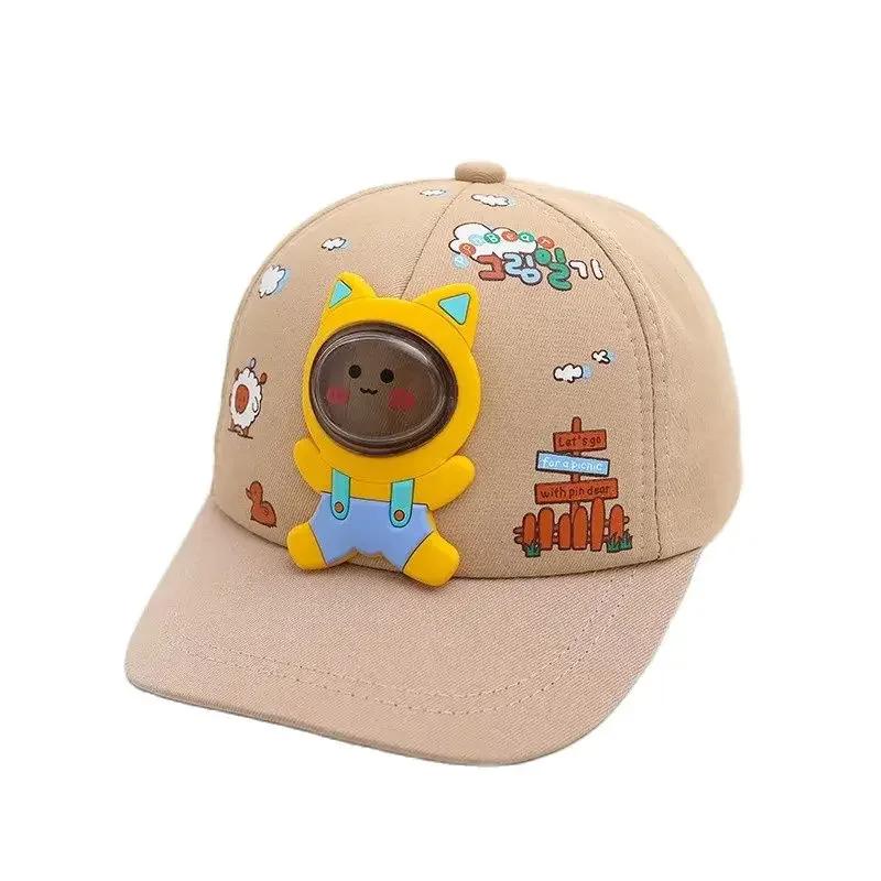 

Spring and Summer Cotton Cartoon Casquette Baseball Cap Adjustable Snapback Hats for Boy and Girl 13 48-53cm adjustable&2-7years old хаки